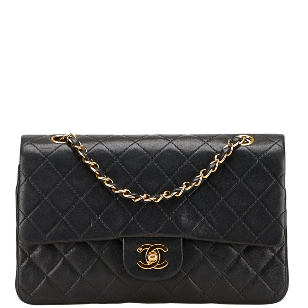 Vintage Classic Double Flap Bag Quilted Lambskin Medium