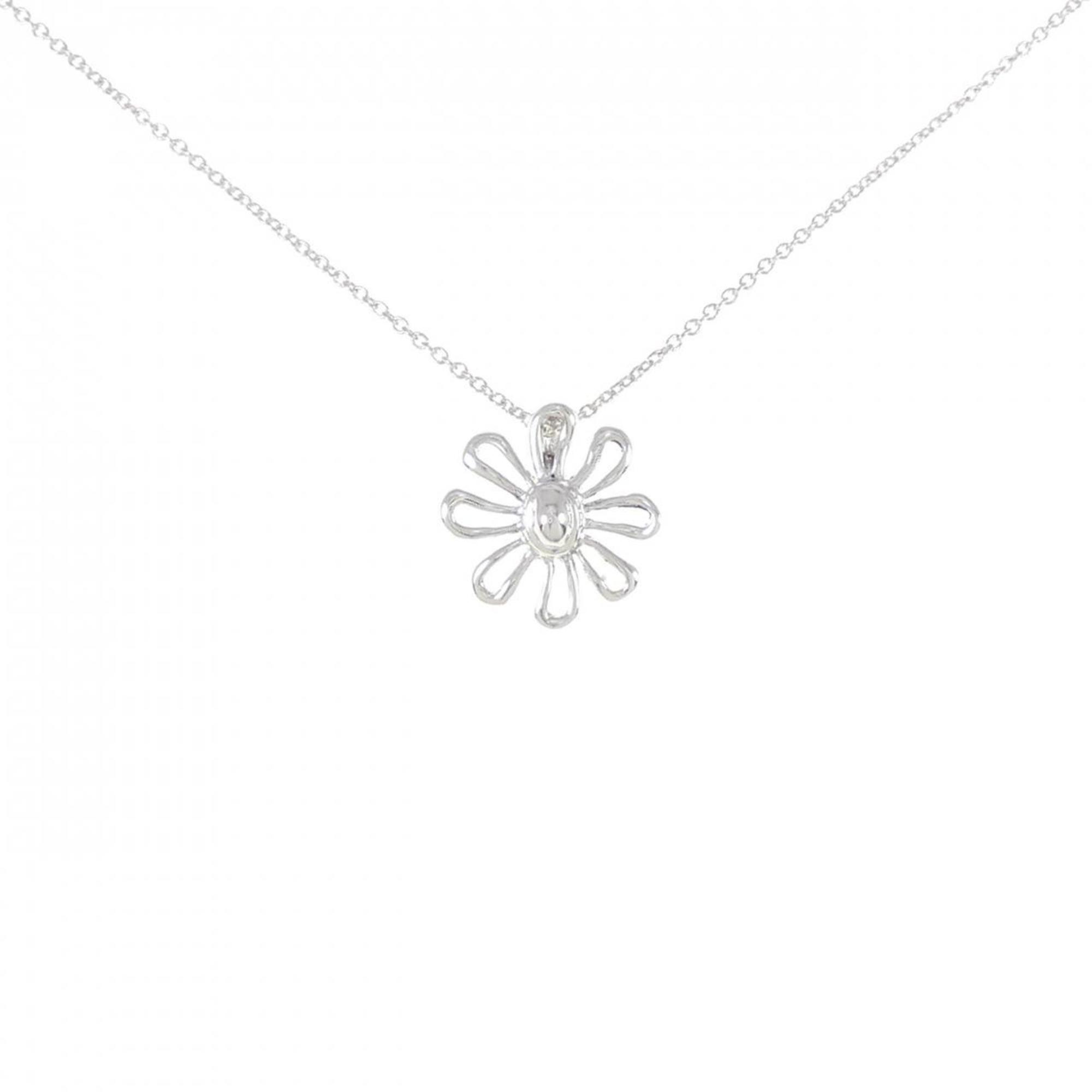 Daisy Pendant Necklace Sterling Silver