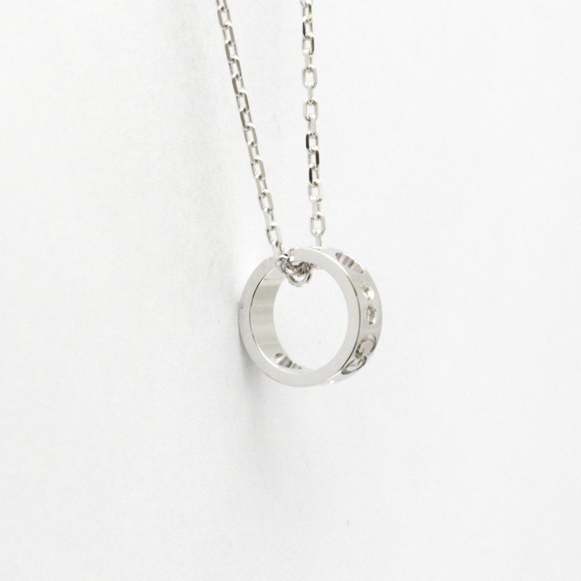 Pendant Necklace 18K White Gold with Diamond