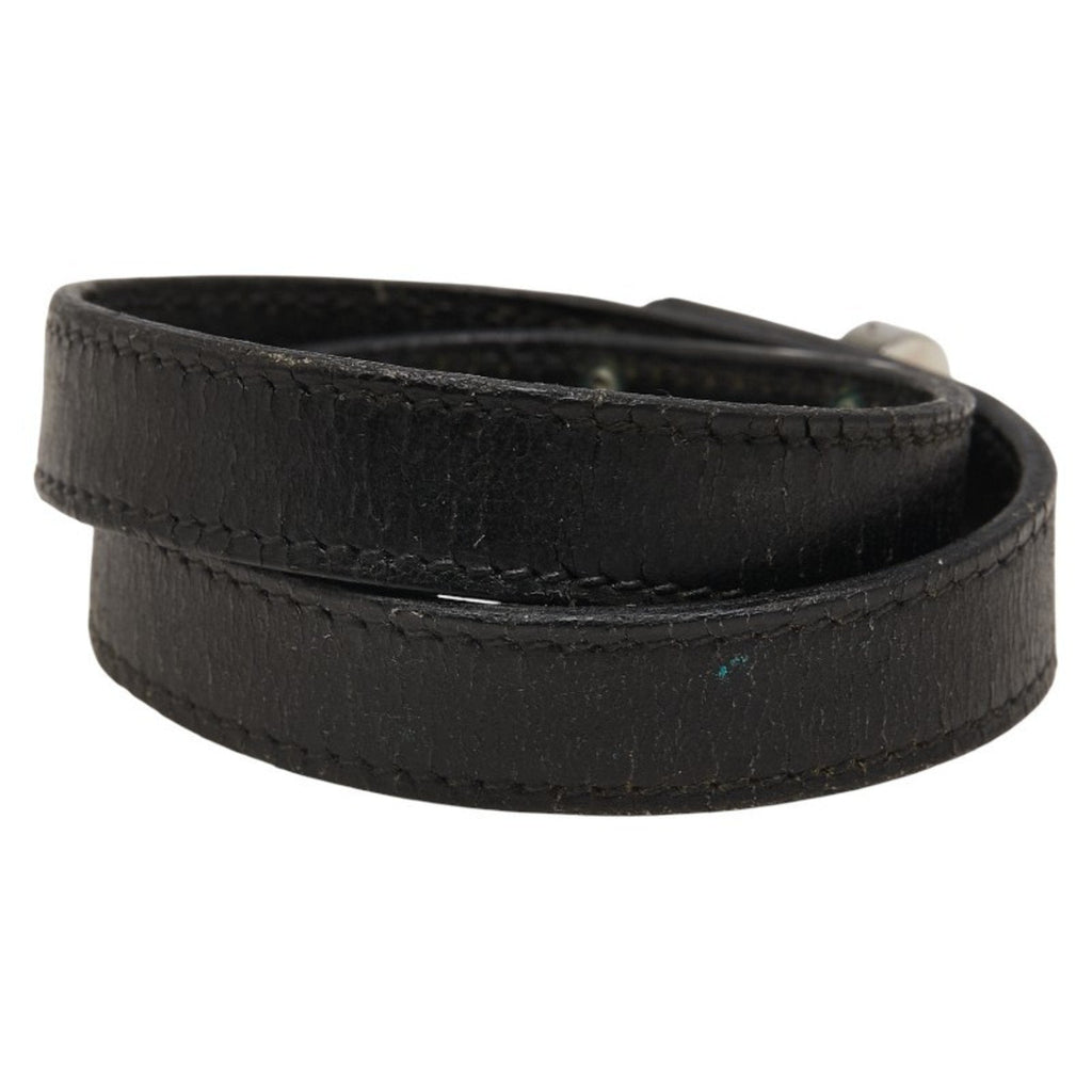 Kelly Bracelet Box Calf Leather Black and Silver