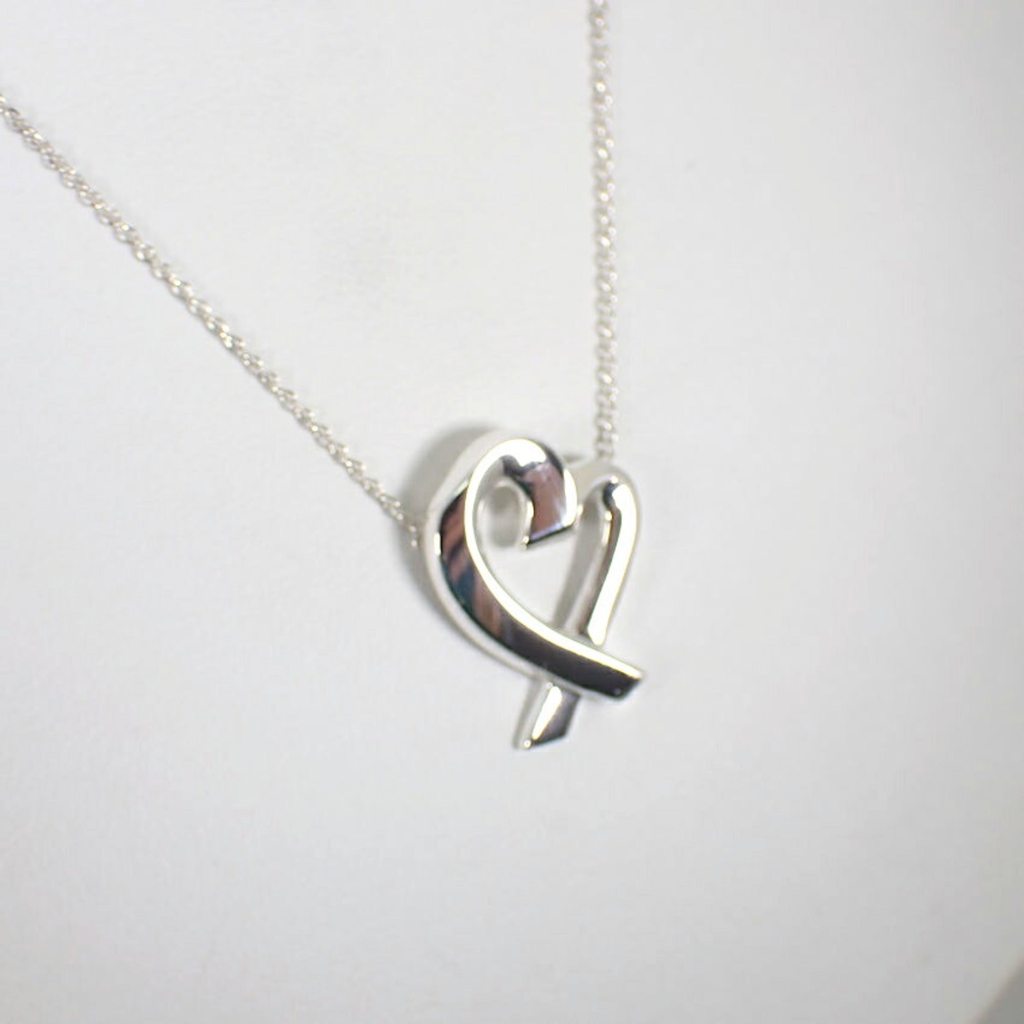 Loving Heart Pendant Necklace Sterling Silver