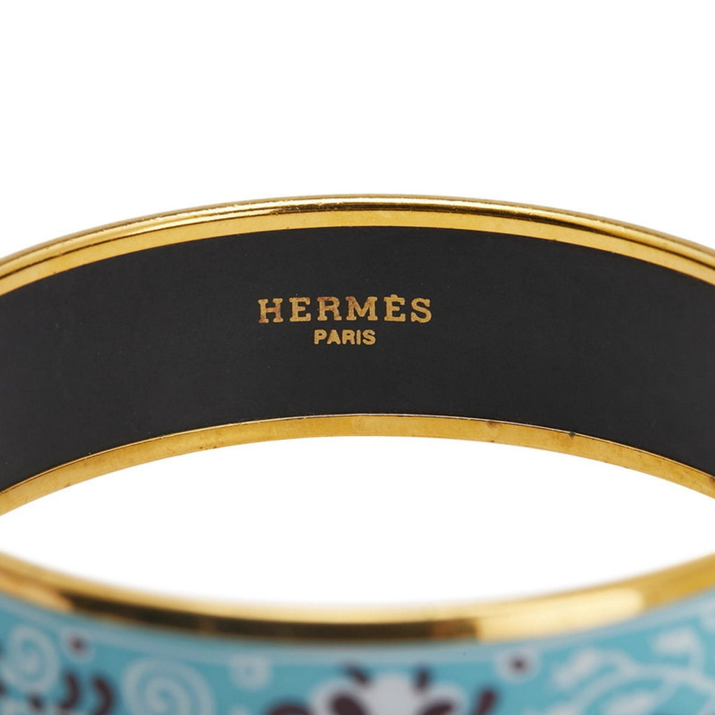 Cloisonné and Enamel Bracelet Blue and Gold