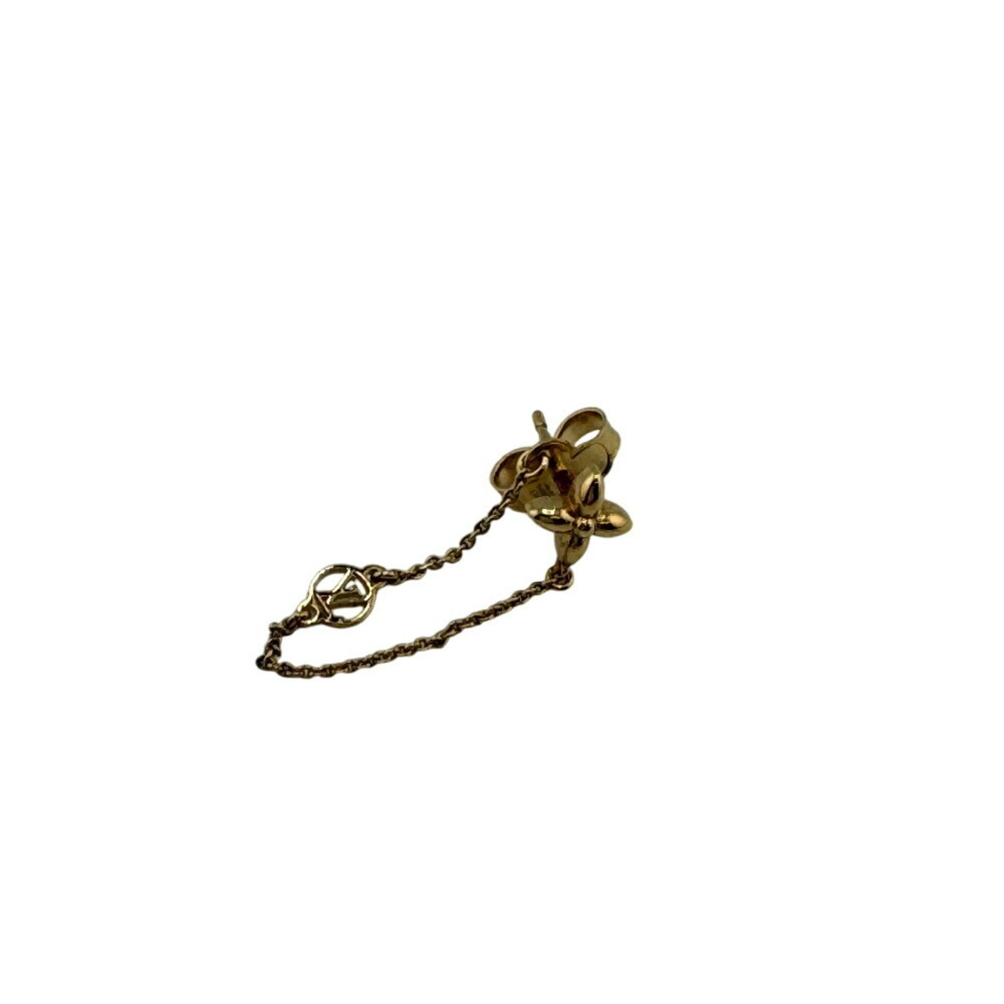 Single Earring Gold-Tone Metal