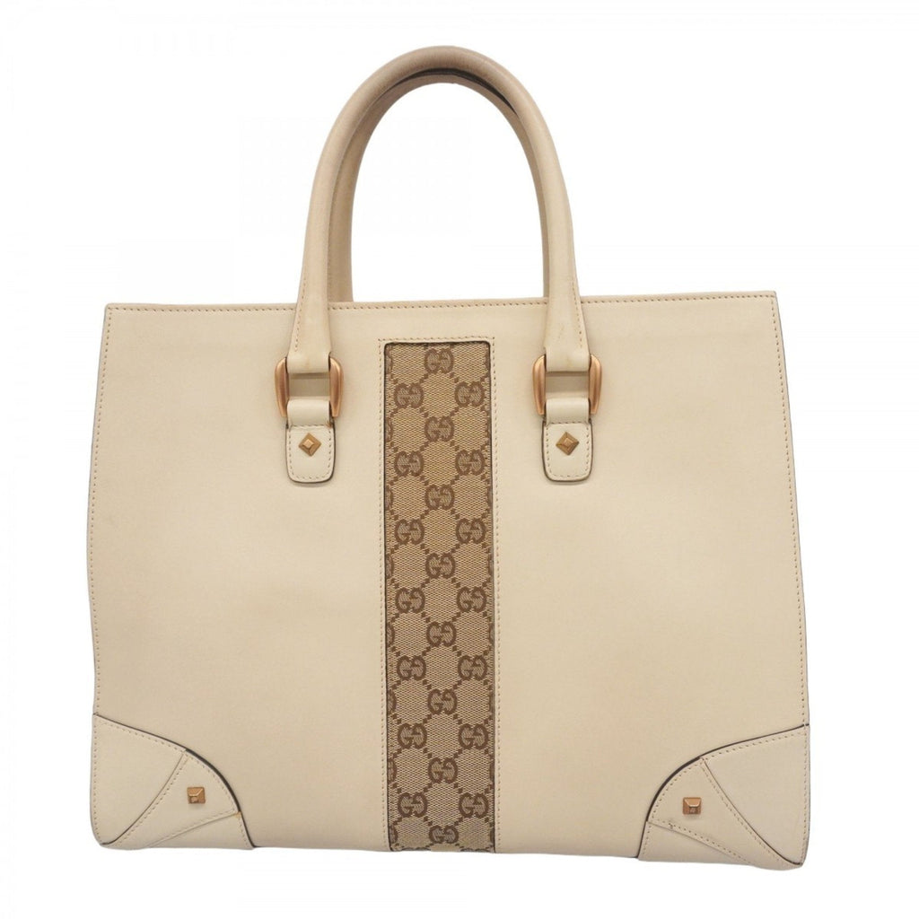 Animalier Web Top Handle Tote Leather Medium
