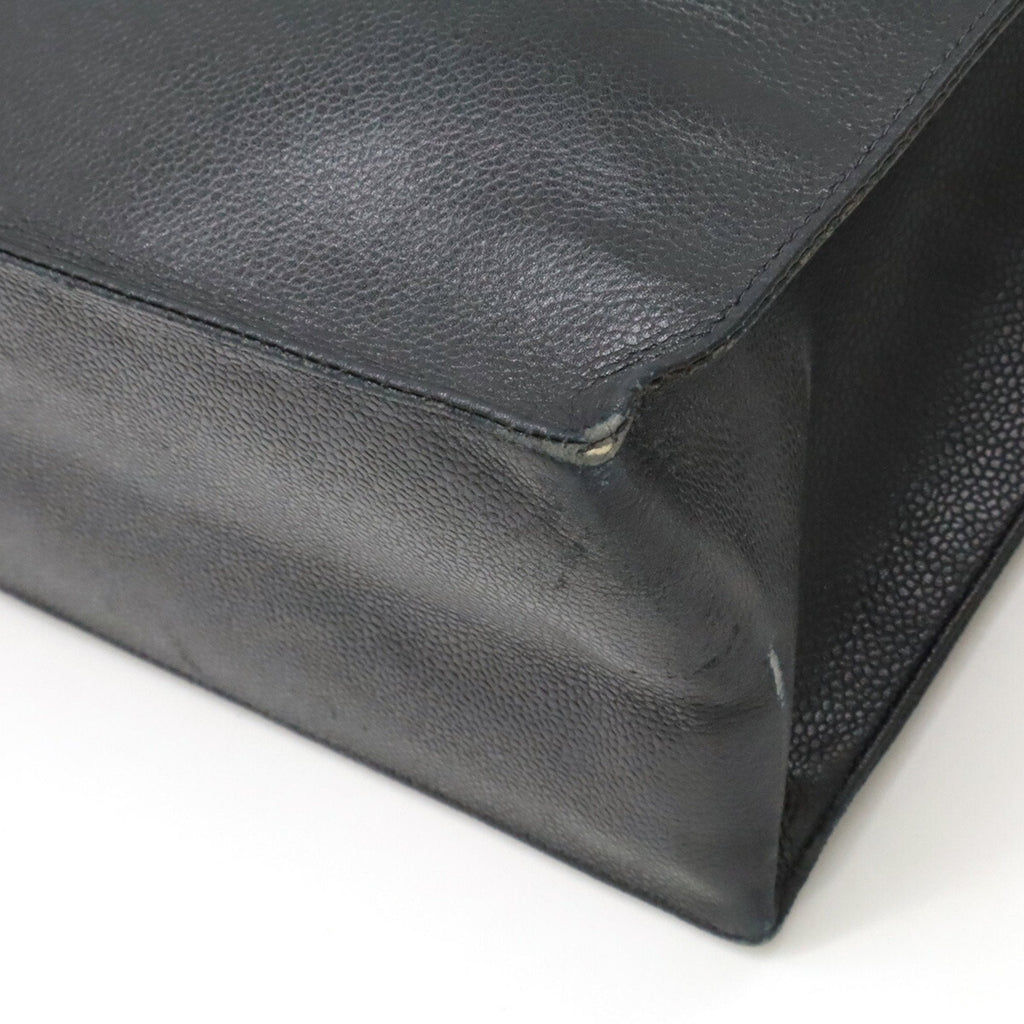 Vintage Timeless Shopping Tote Caviar