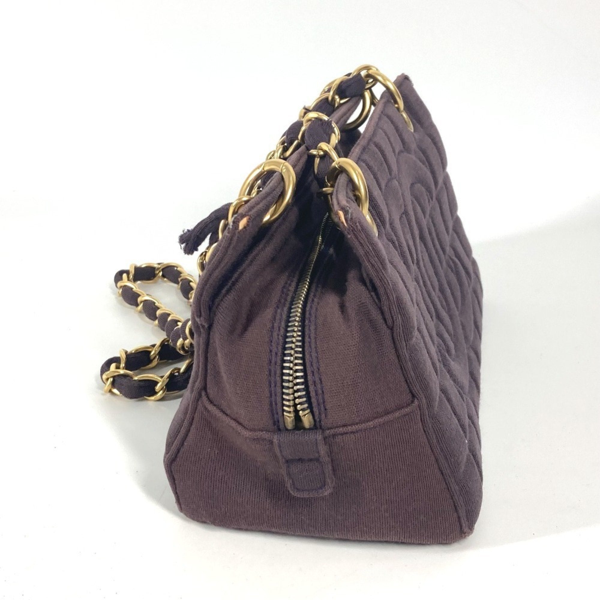 Chocolate Bar Chain Tote Quilted Jersey Large