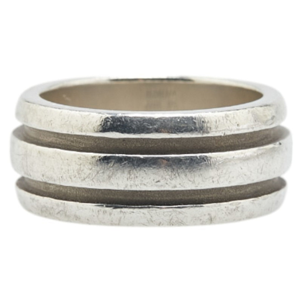Grooved Band Ring Sterling Silver