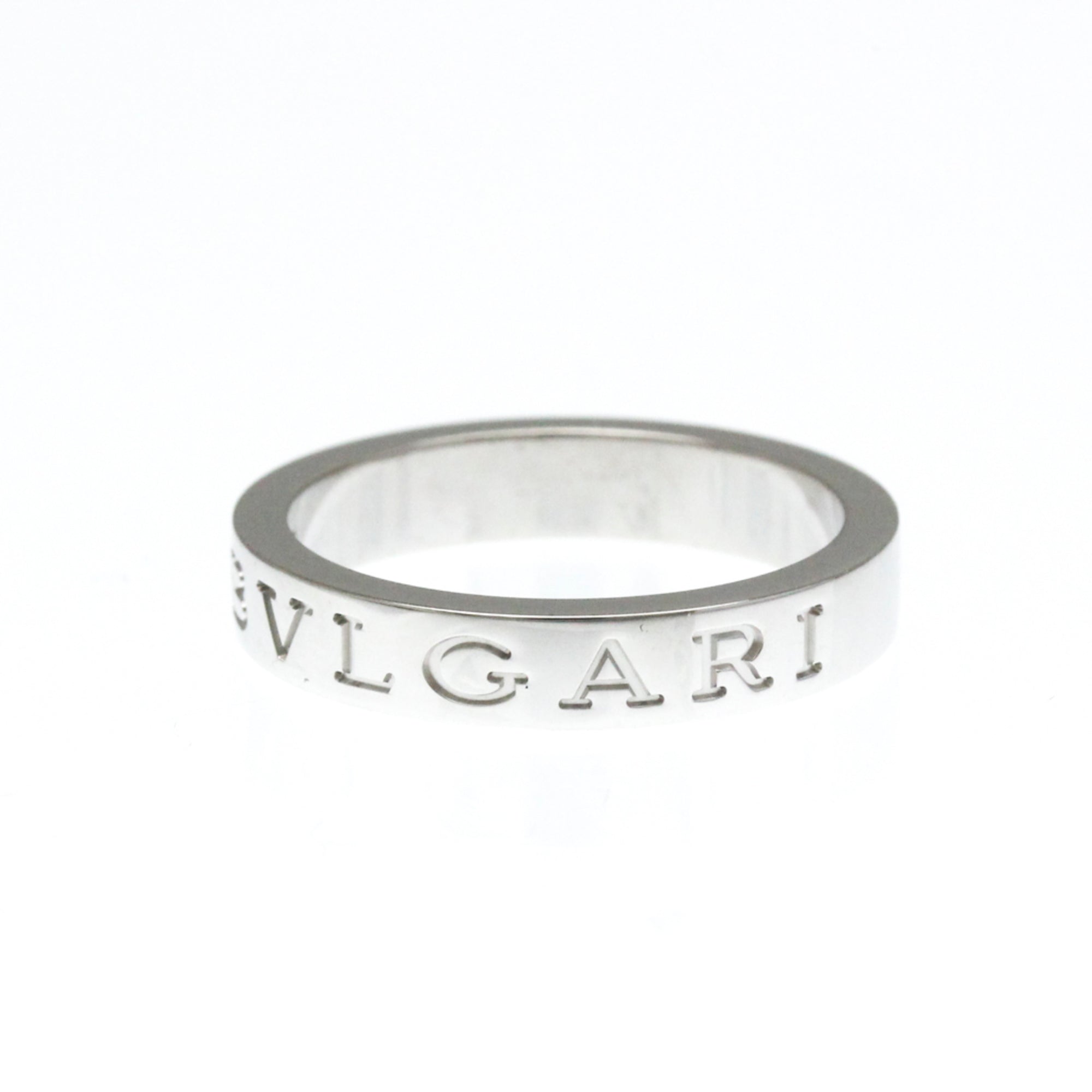 Band Ring 18K White Gold with Diamond