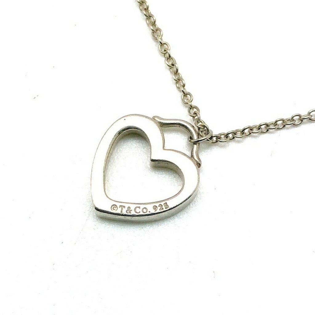 Heart Pendant Necklace 18K Gold and Sterling Silver