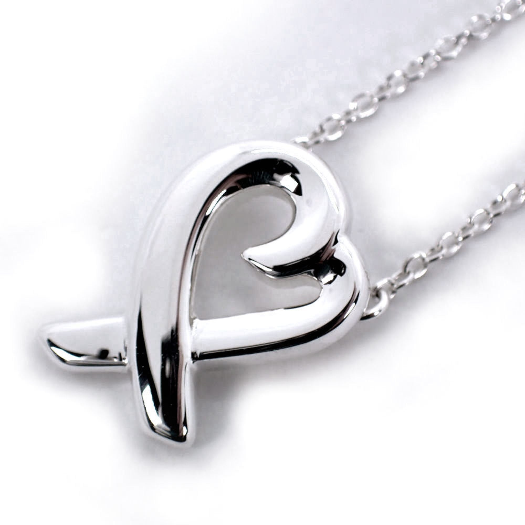 Loving Heart Pendant Necklace Sterling Silver