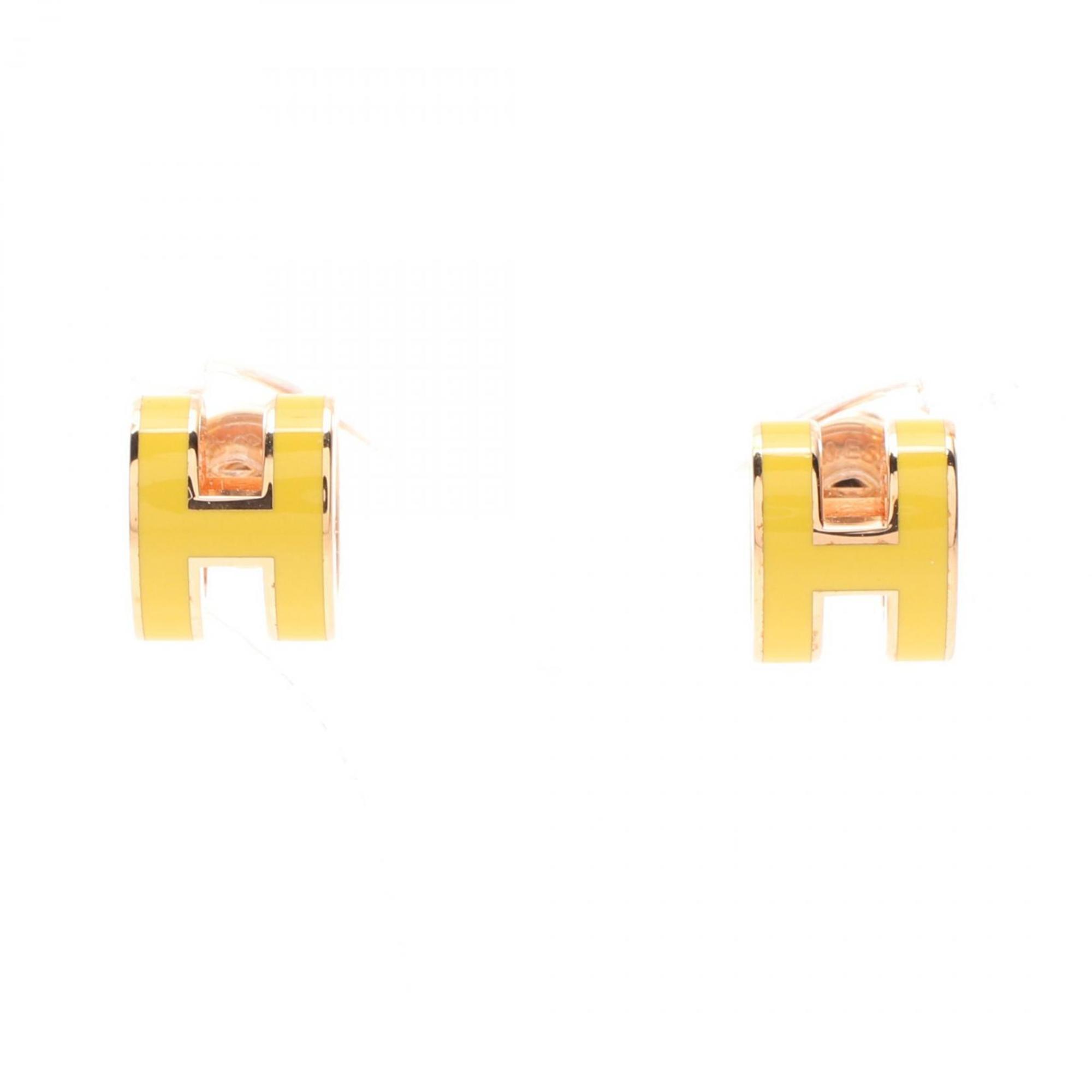 Pop H Earrings Gold-Tone Metal Gold-Tone Metal