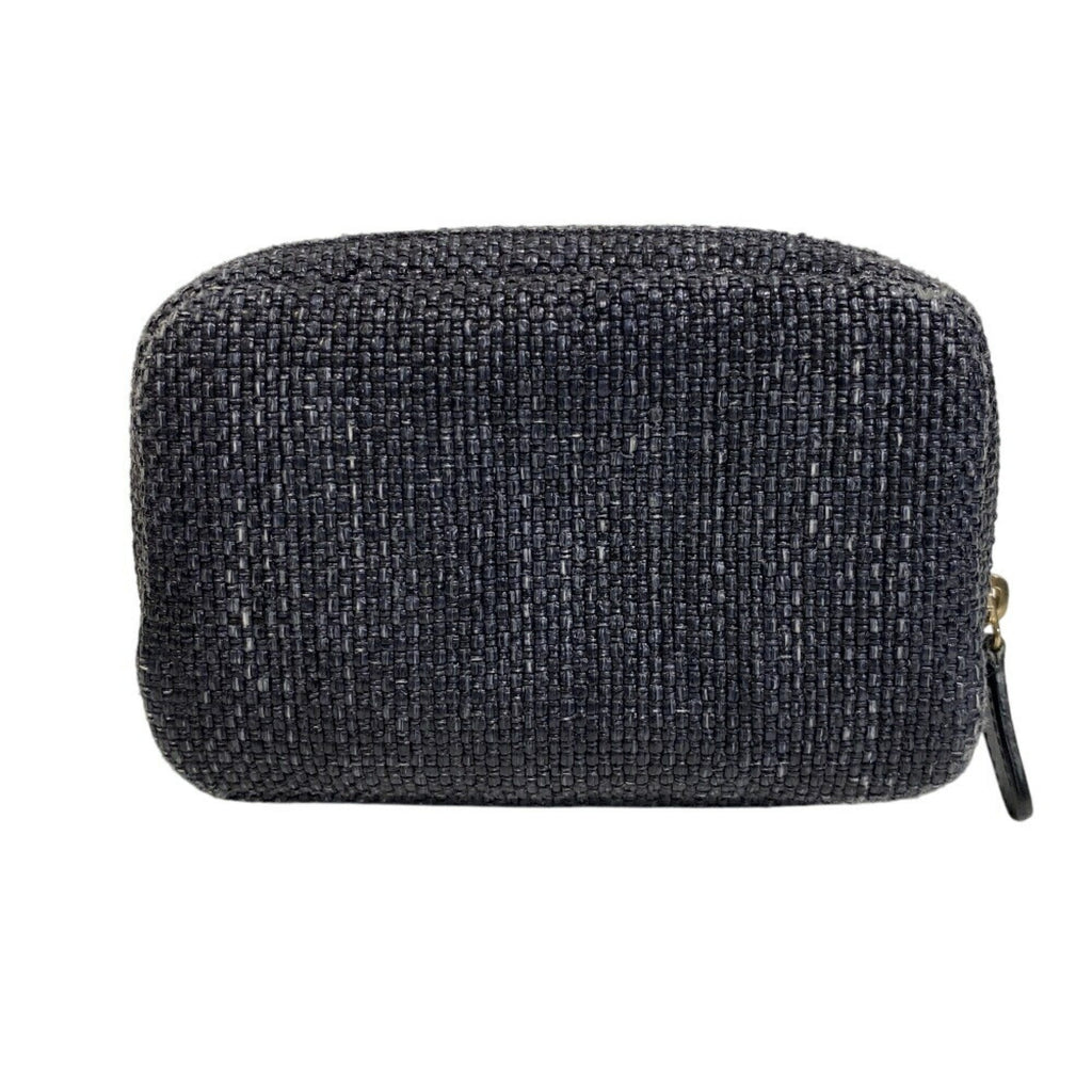 Deauville Curvy Cosmetic Pouch Raffia Small