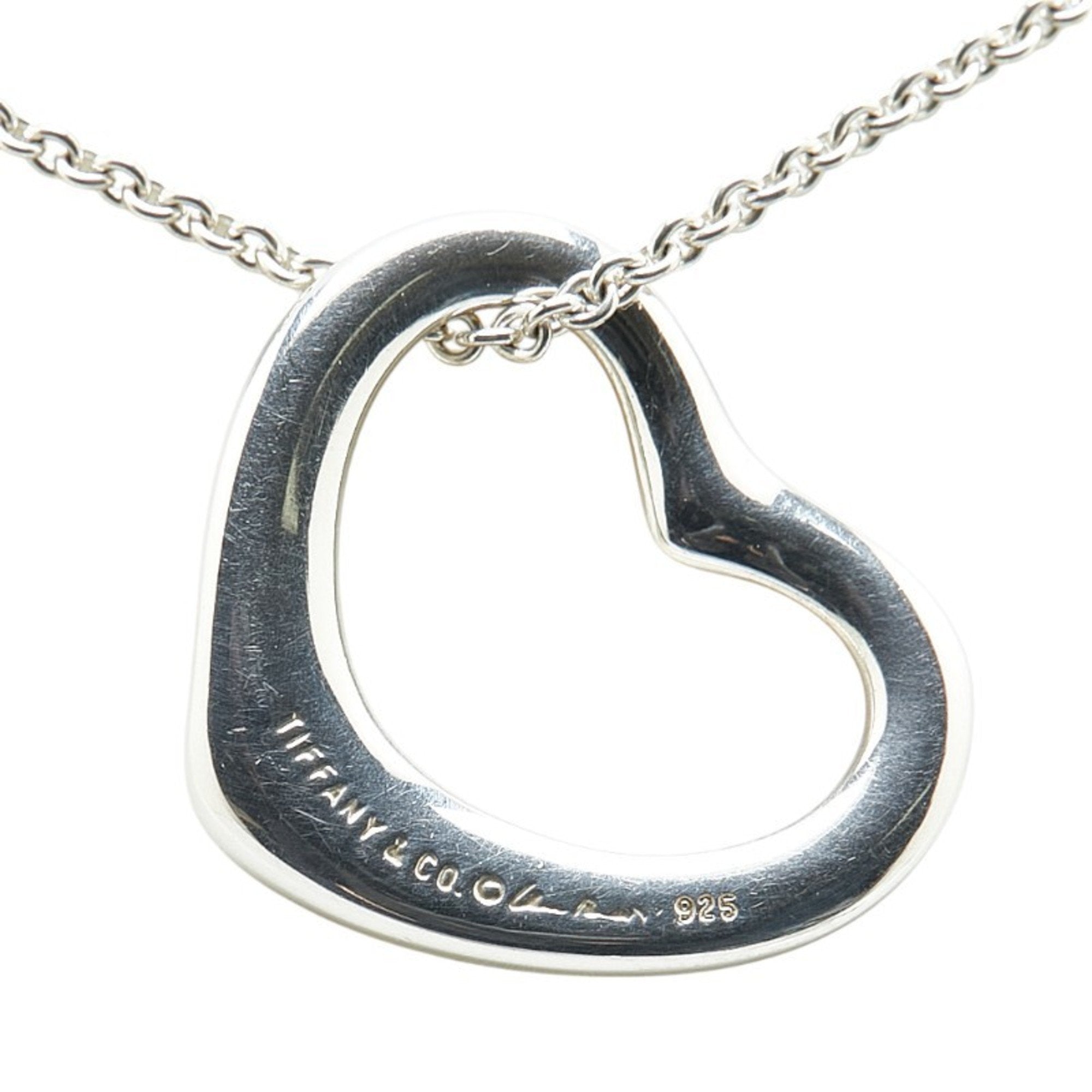Heart Pendant Necklace Sterling Silver