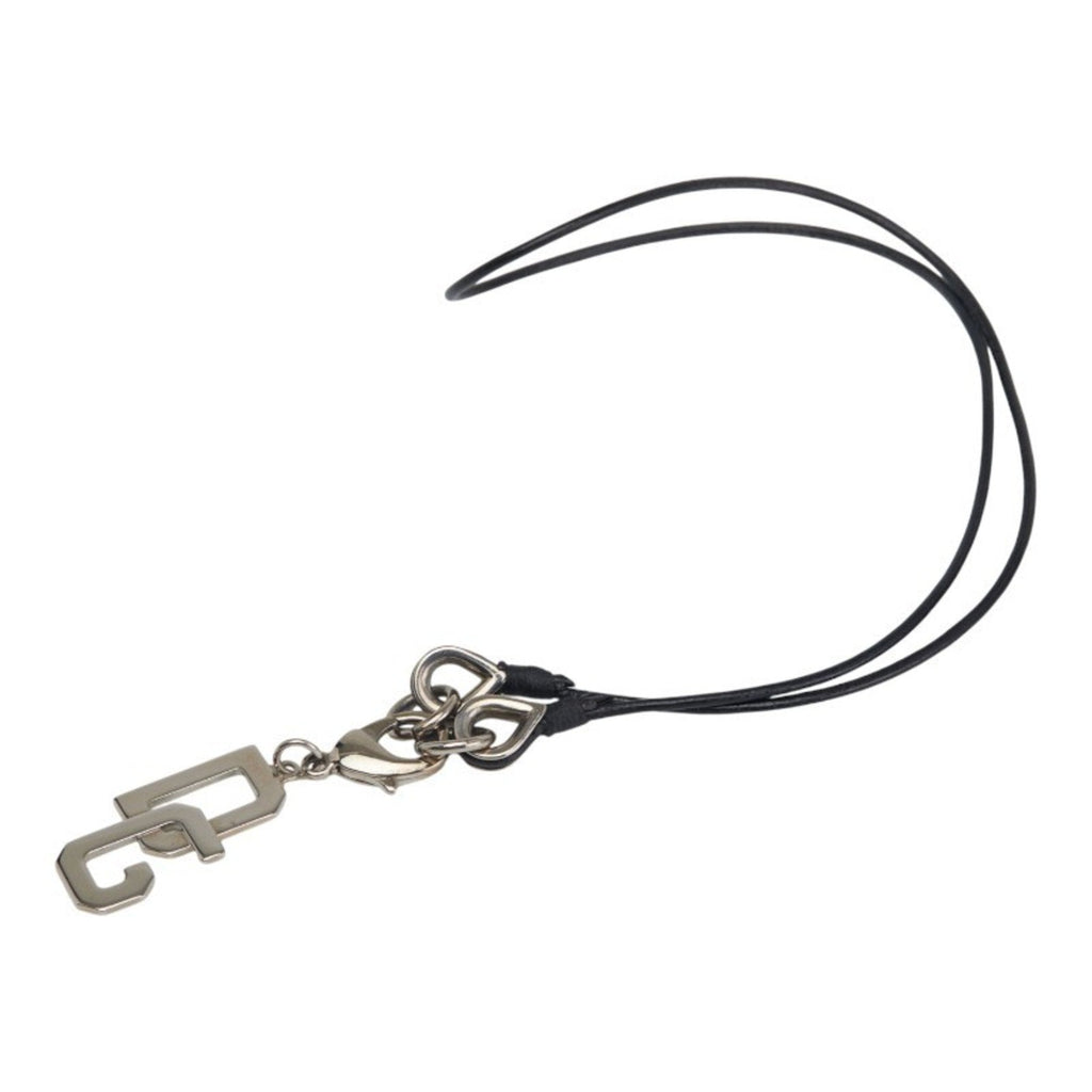 Pendant Necklace Metal Black and Silver