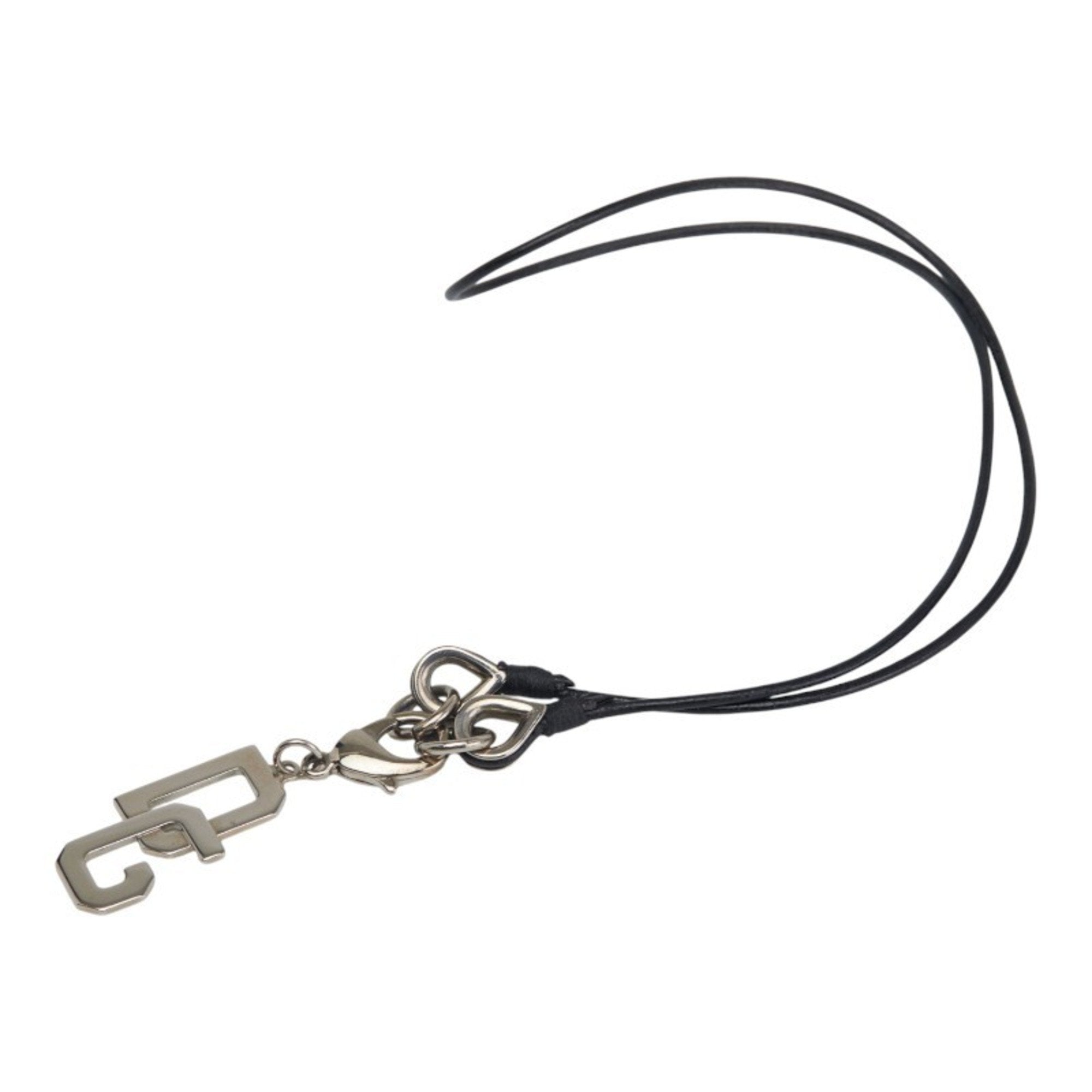 Pendant Necklace Metal Black and Silver