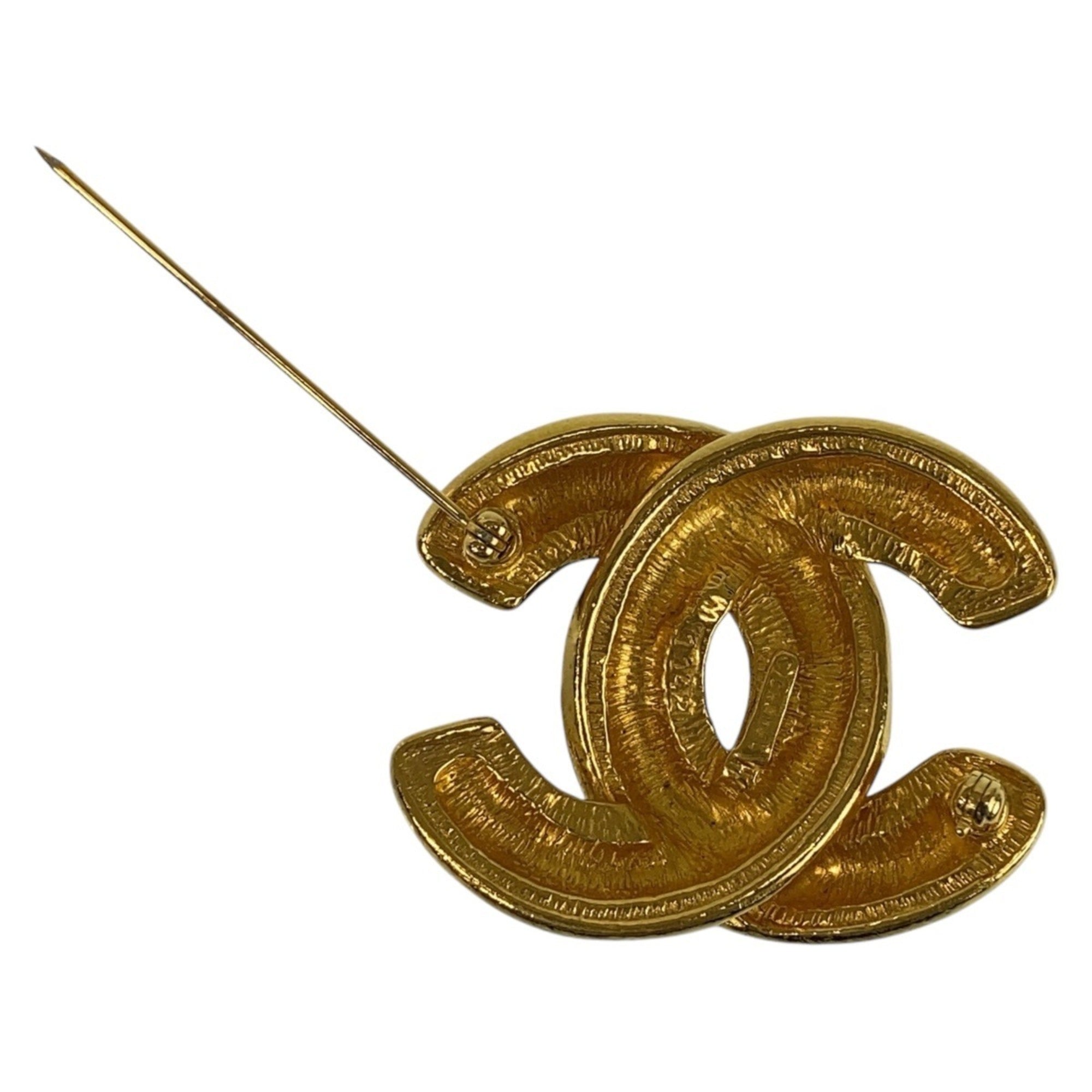 CC Logo Brooch Metal