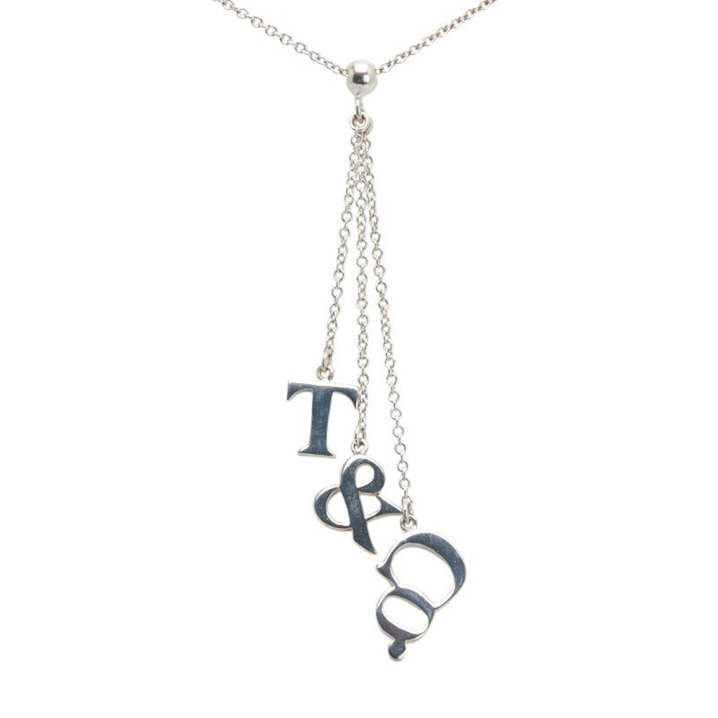 T Pendant Necklace Sterling Silver