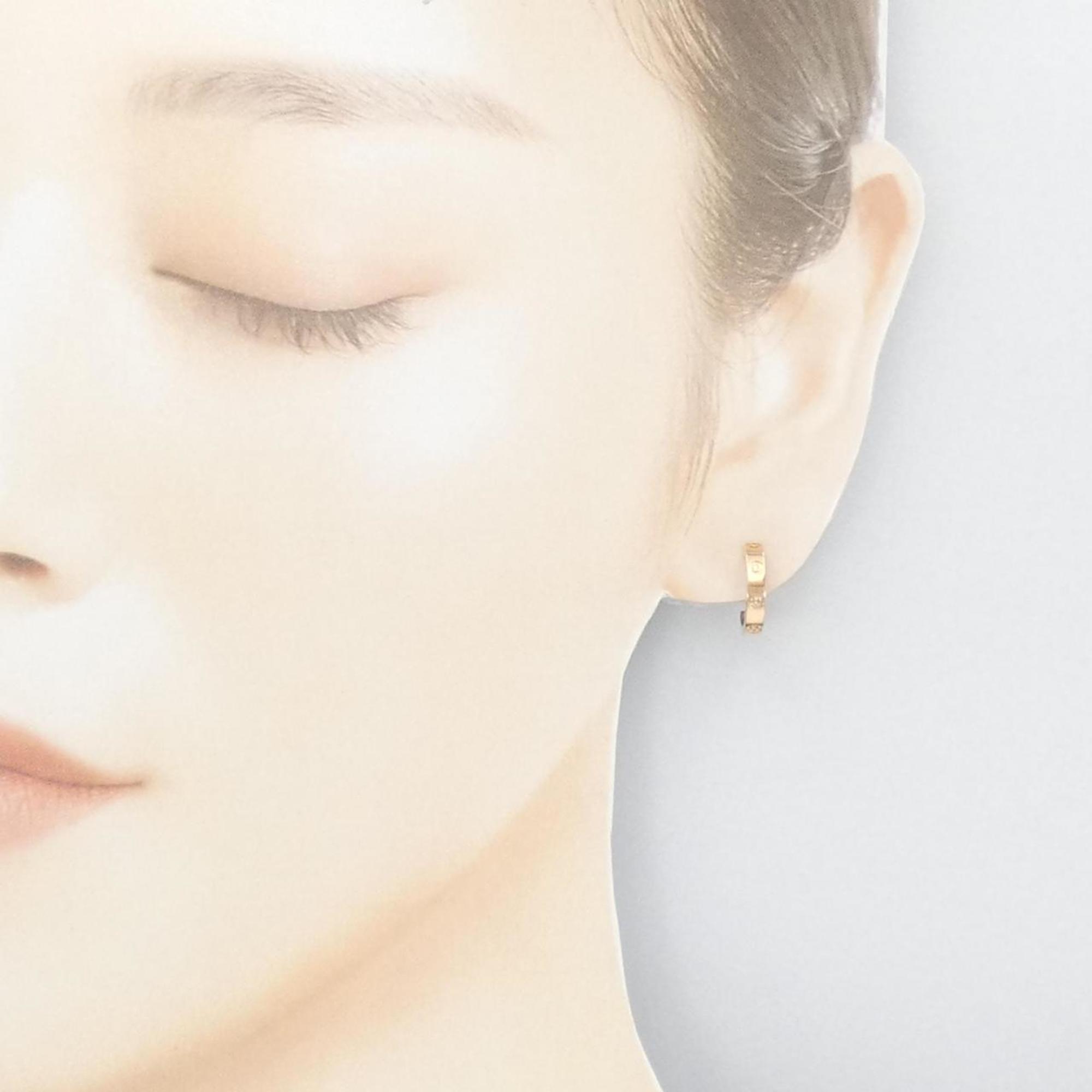 Love Mini Half Hoop Earrings 18K Rose Gold 18K Rose Gold