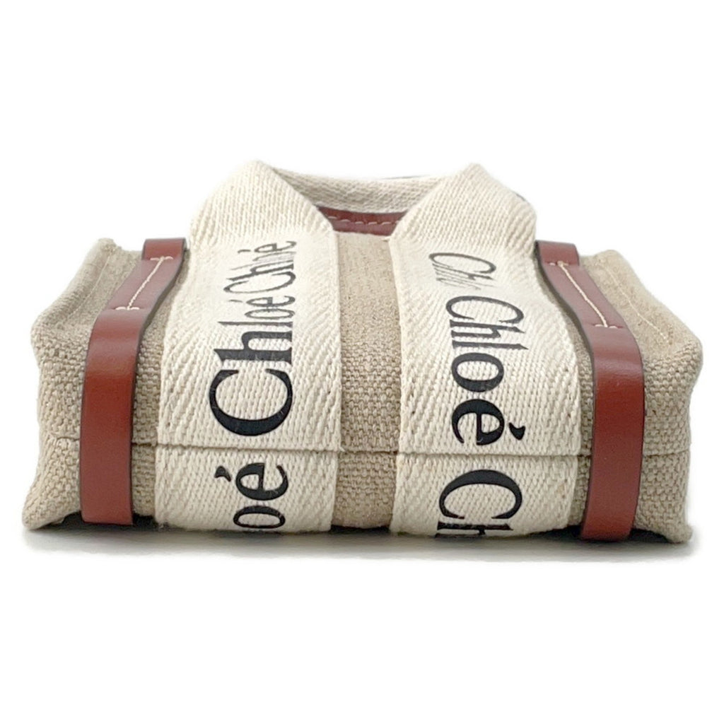 Woody Convertible Tote Canvas with Leather Small