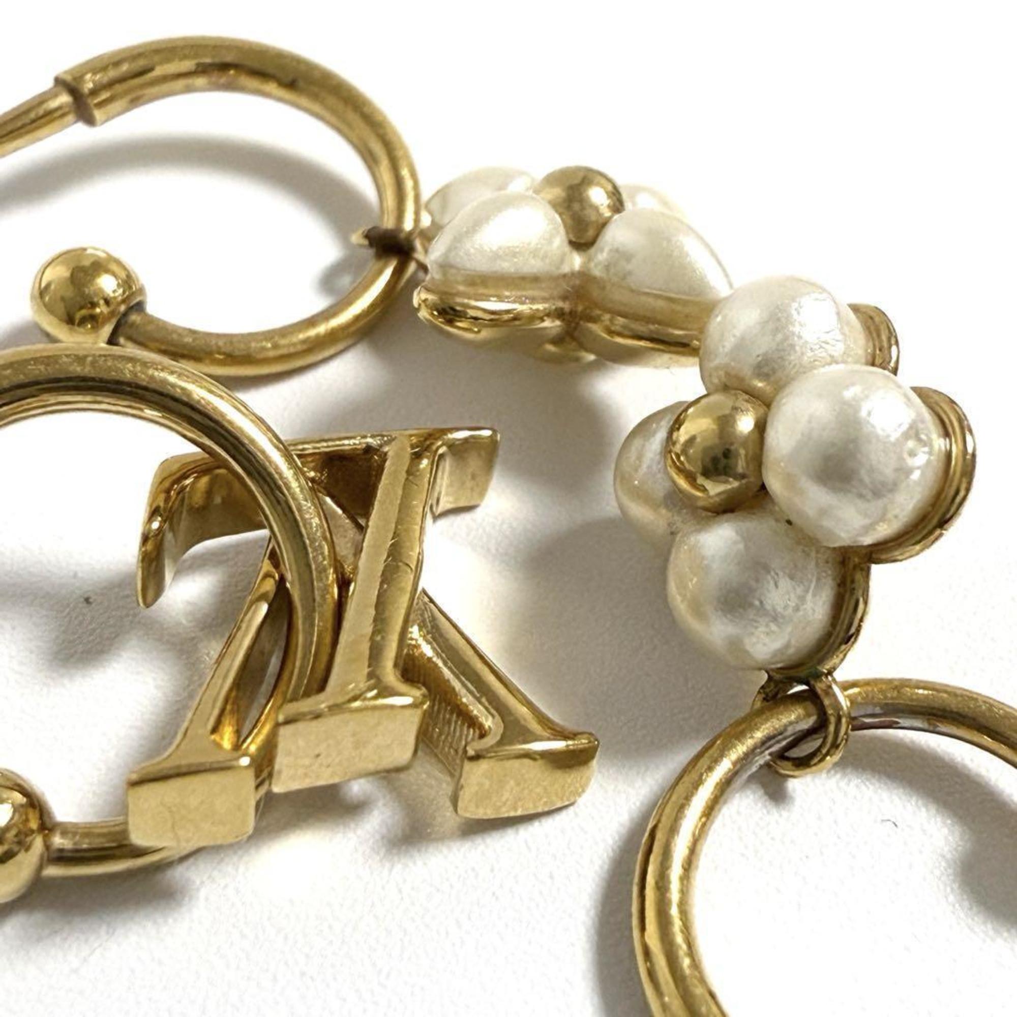 Earrings Artificial Pearl and Metal