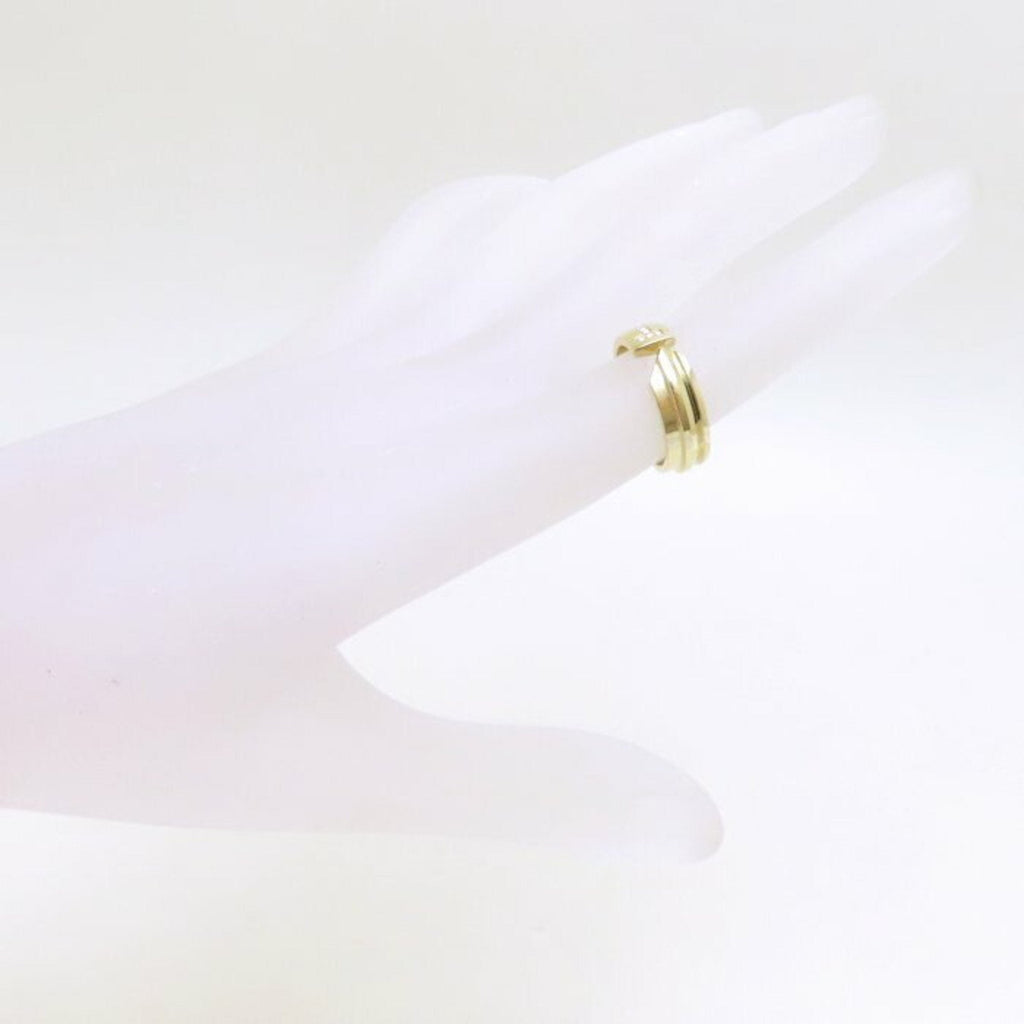 Band Ring 18K Yellow Gold with Diamond