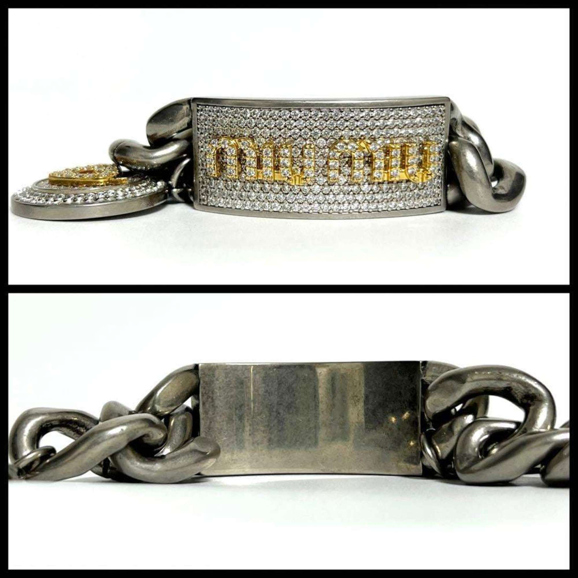 Charm Bracelet Metal with Rhinestone
