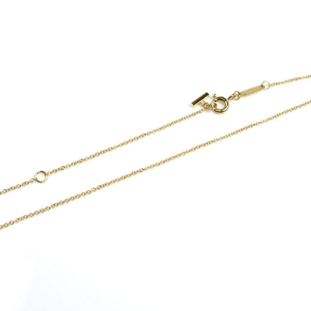 T Smile Pendant Necklace 18K Yellow Gold