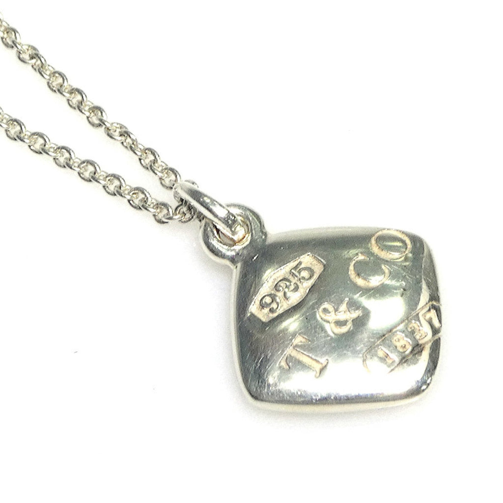Montage Cushion Pendant Necklace Sterling Silver