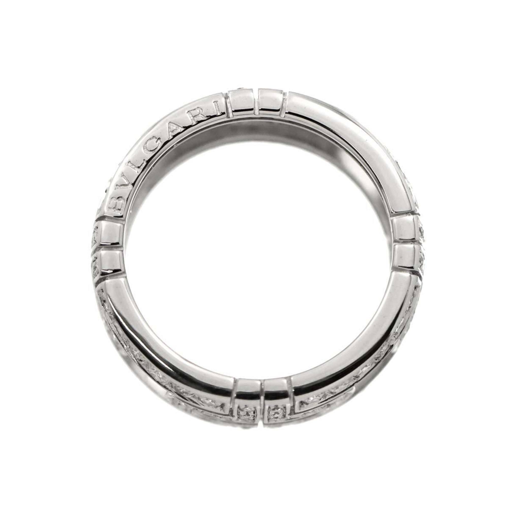 One Band Ring 18K White Gold With Pavé Diamonds