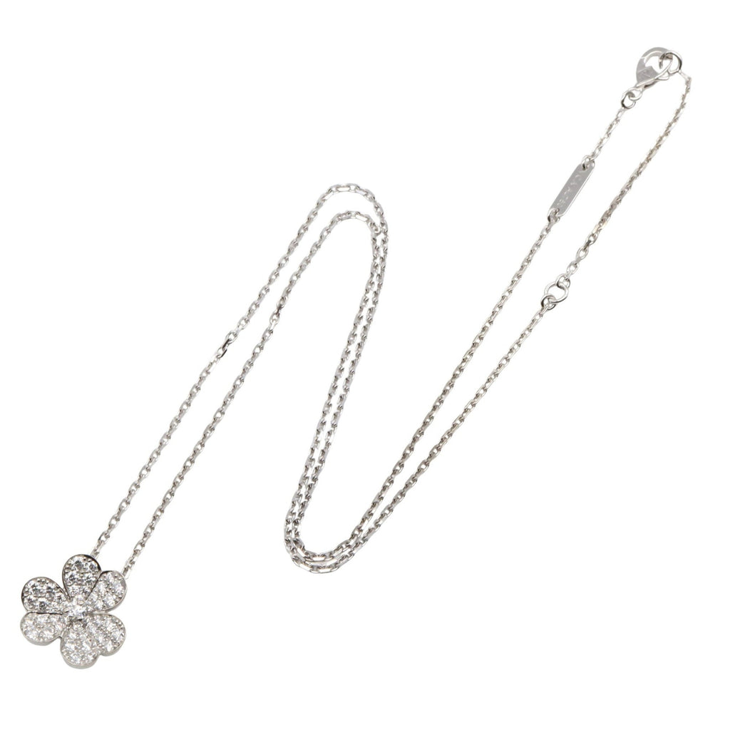 Frivole Pendant Necklace 18K White Gold With Diamond Small