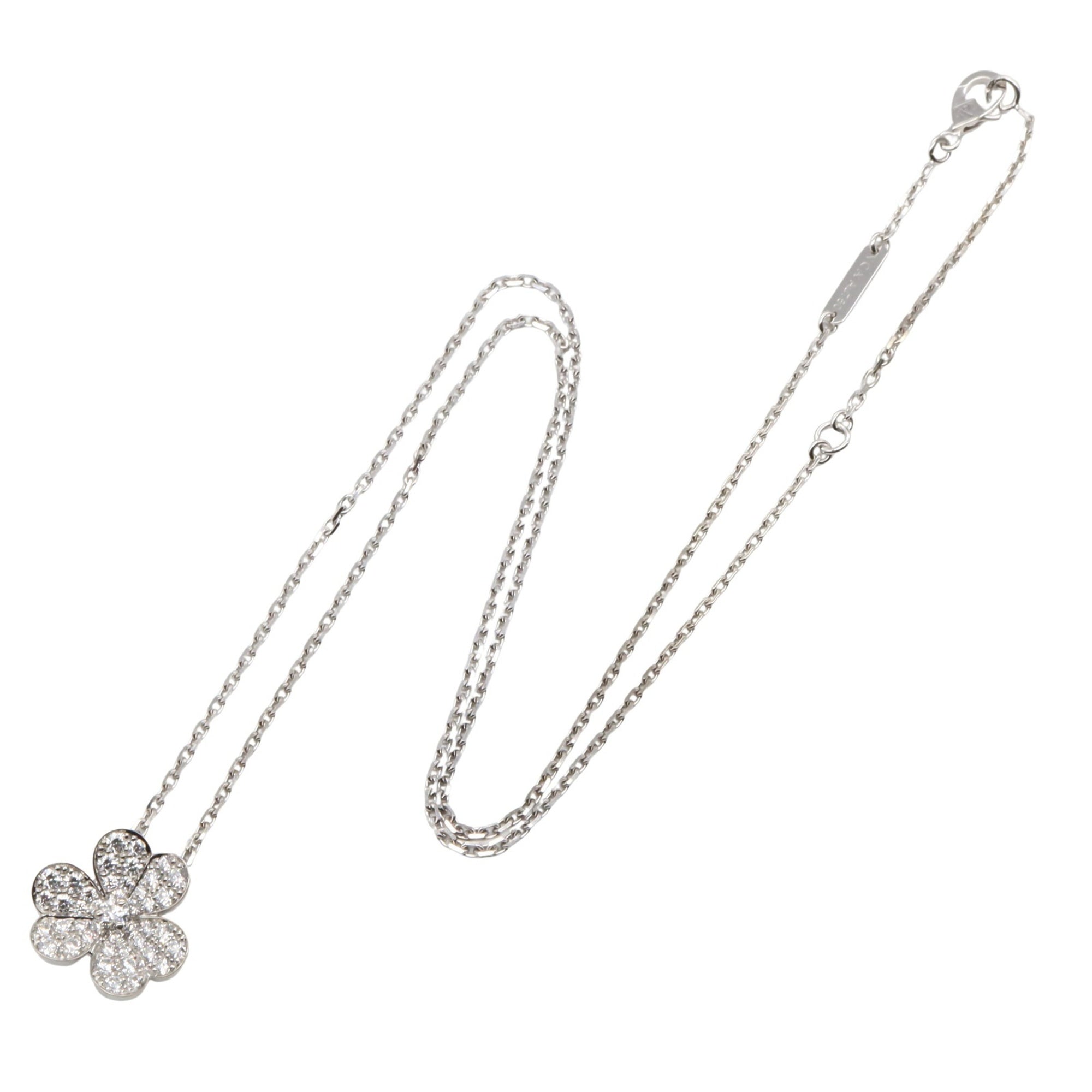 Frivole Pendant Necklace 18K White Gold With Diamond Small