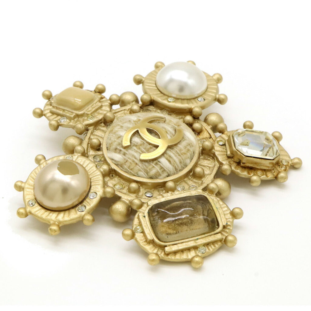CC Logo Brooch Metal