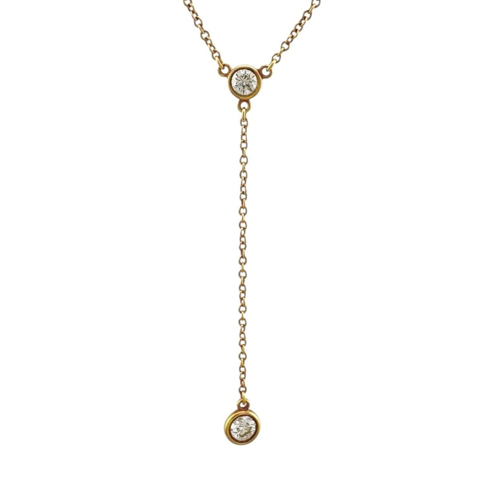 Elsa Peretti Diamonds By The Yard Pendant Necklace and Diamond 0.08CT