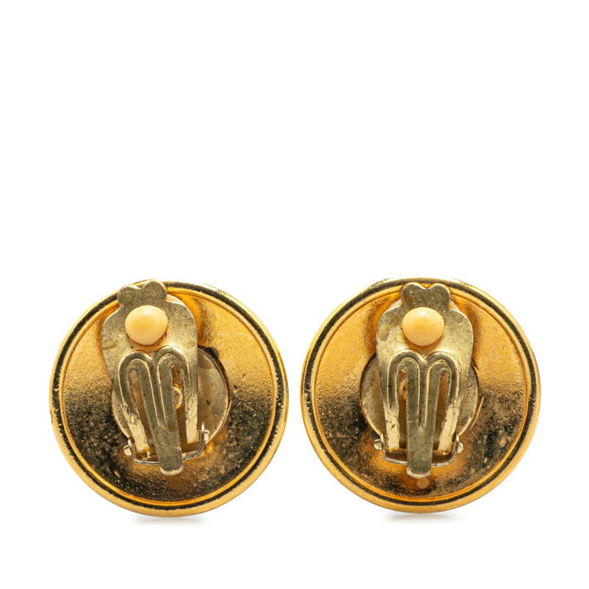 Clip-On Earrings Clip-On Gold-Tone Metal