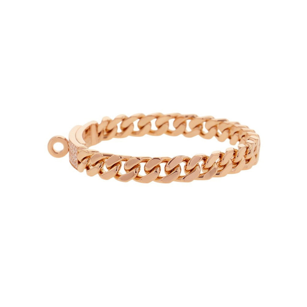 Kelly Gourmette Bracelet 18K Rose Gold