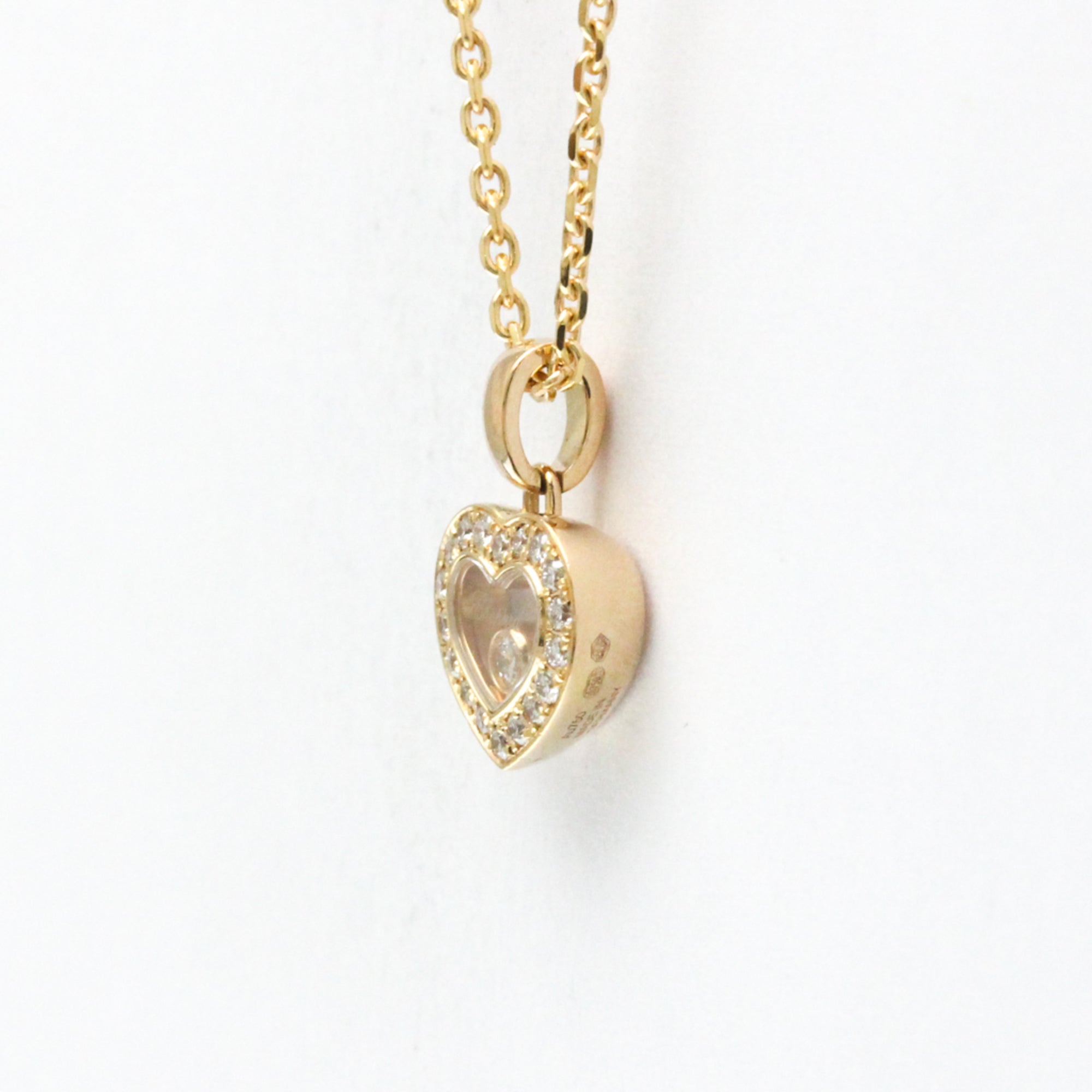 Happy Diamonds Pendant Necklace 18K Rose Gold With Diamond