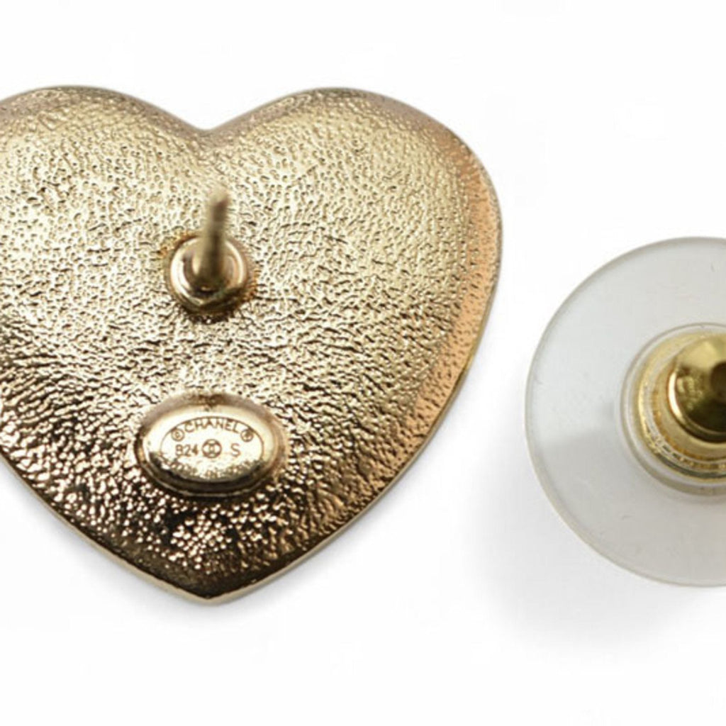 Earrings Rhinestone Gold-Tone Metal