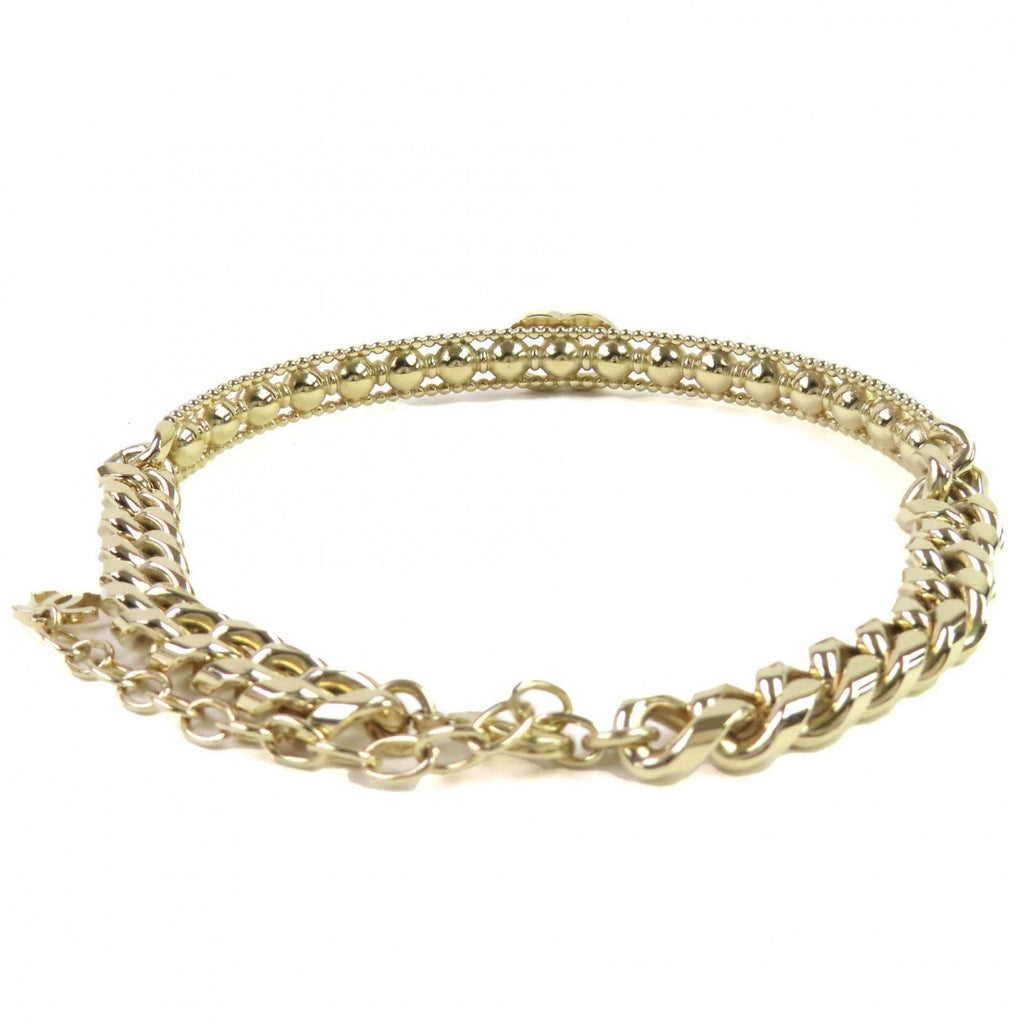 CC Logo Necklace Gold-Tone Metal