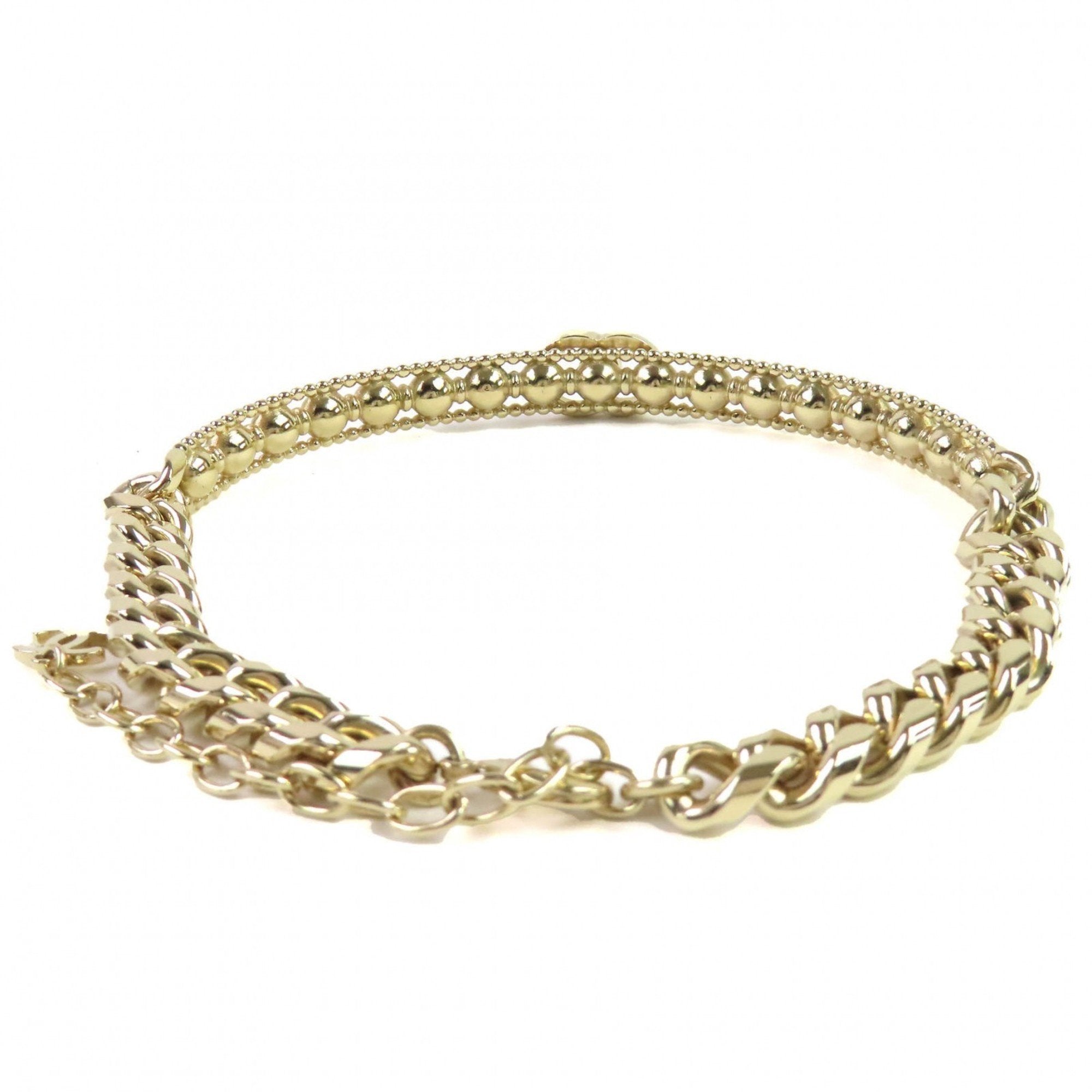 CC Logo Necklace Gold-Tone Metal
