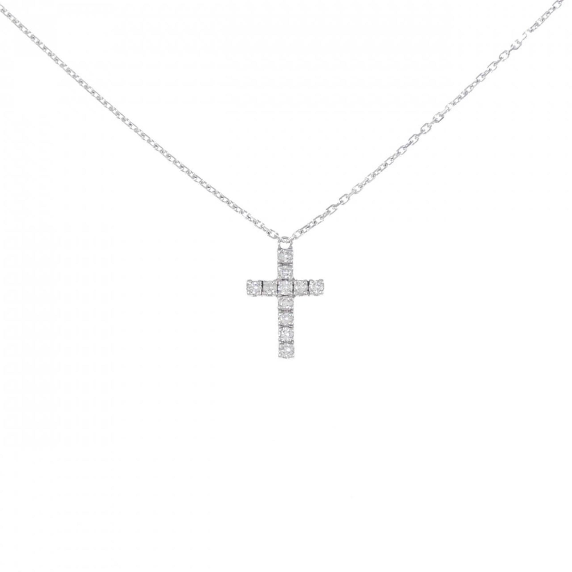 Pendant Necklace 18K White Gold with Diamond