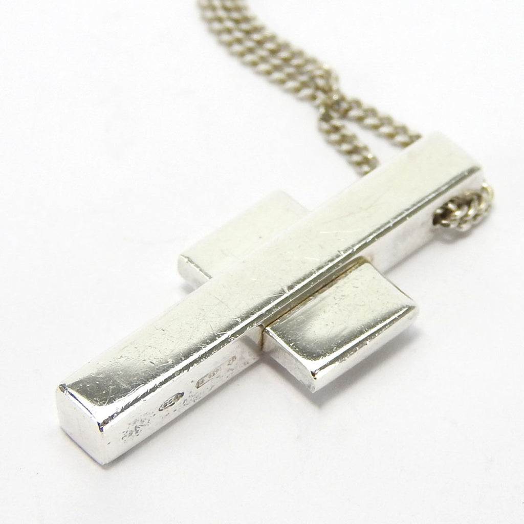 Cross Pendant Necklace Sterling Silver