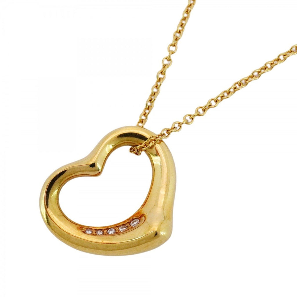 Heart Pendant Necklace 18K Yellow Gold with Diamond
