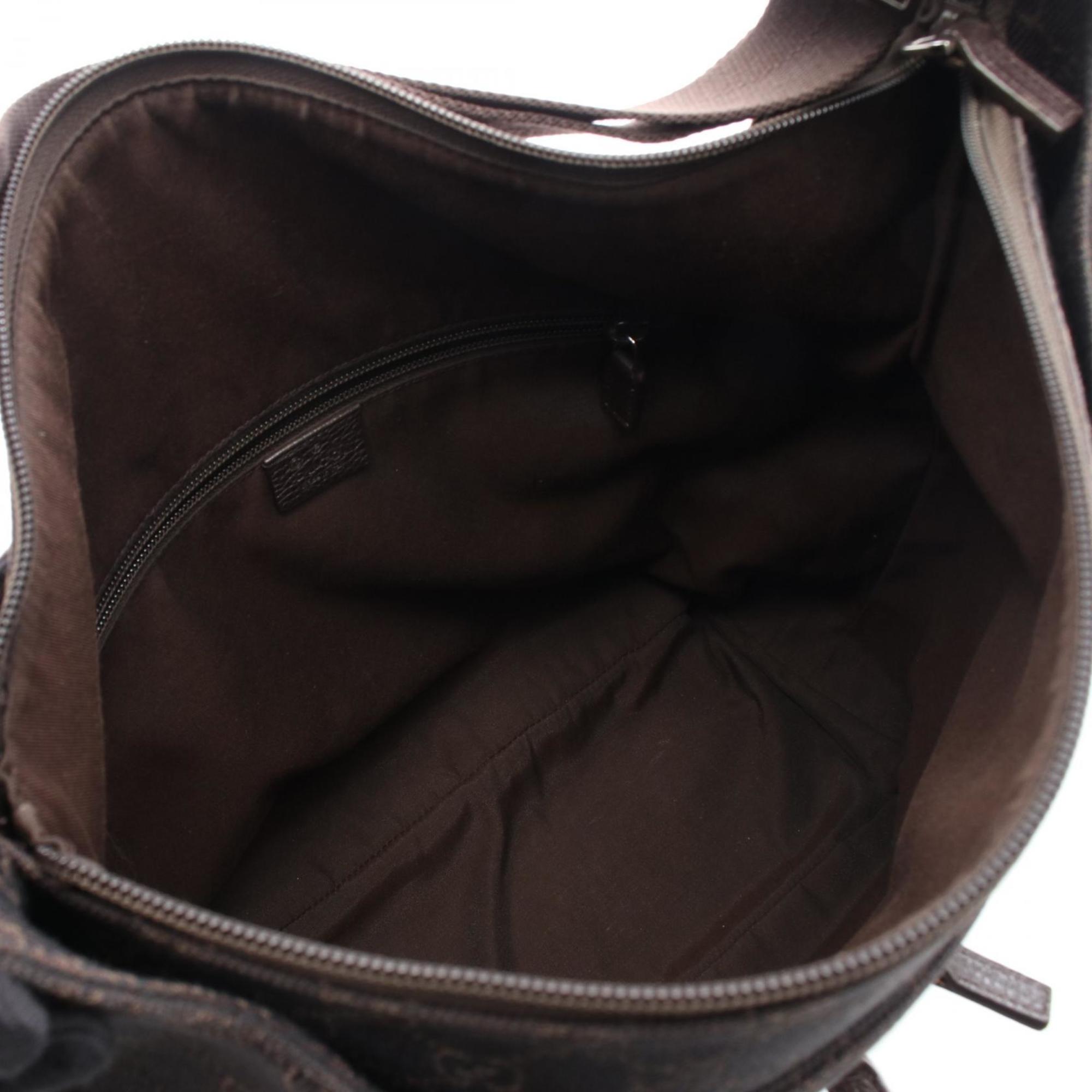 Zip Pocket Backpack GG Coated Canvas Medium