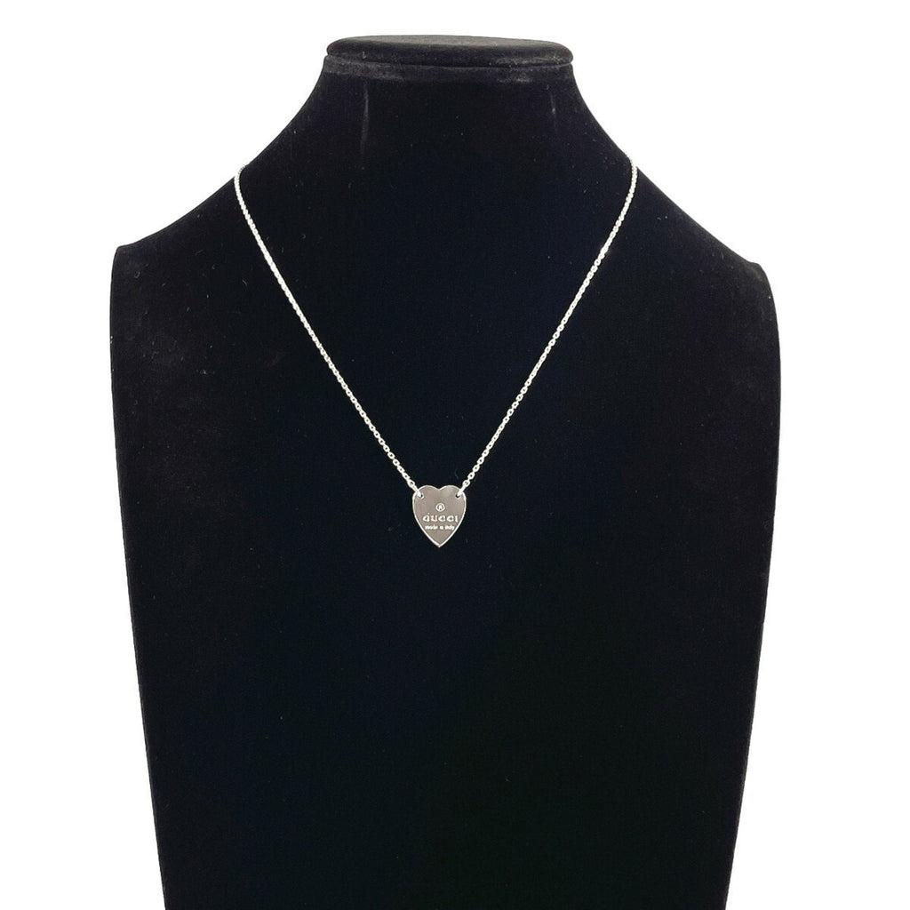 Trademark Heart Pendant Necklace Sterling Silver