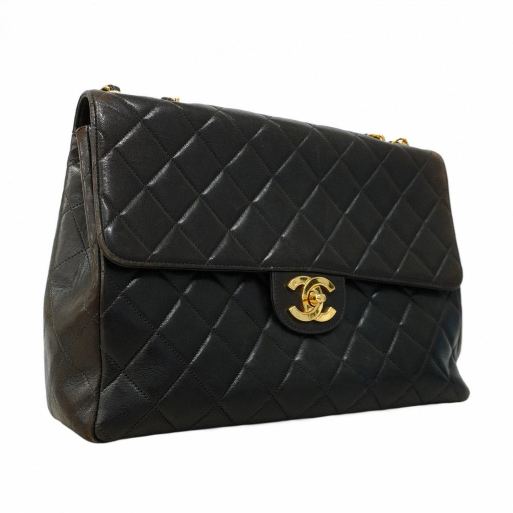 Vintage Classic Single Flap Bag Quilted Lambskin Jumbo