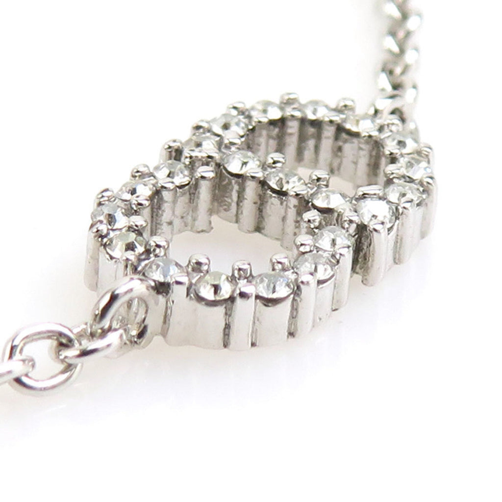 Bracelet Metal and Rhinestone Silver