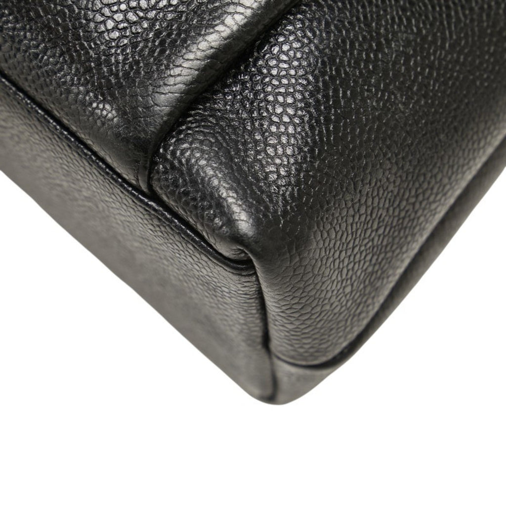 Vintage Front Pocket Tote Caviar Small