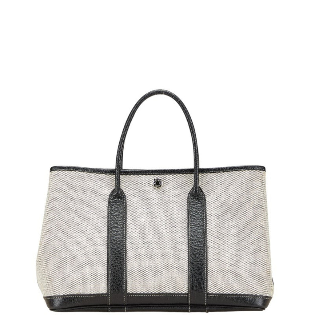 Garden Party Tote Toile and Leather 36