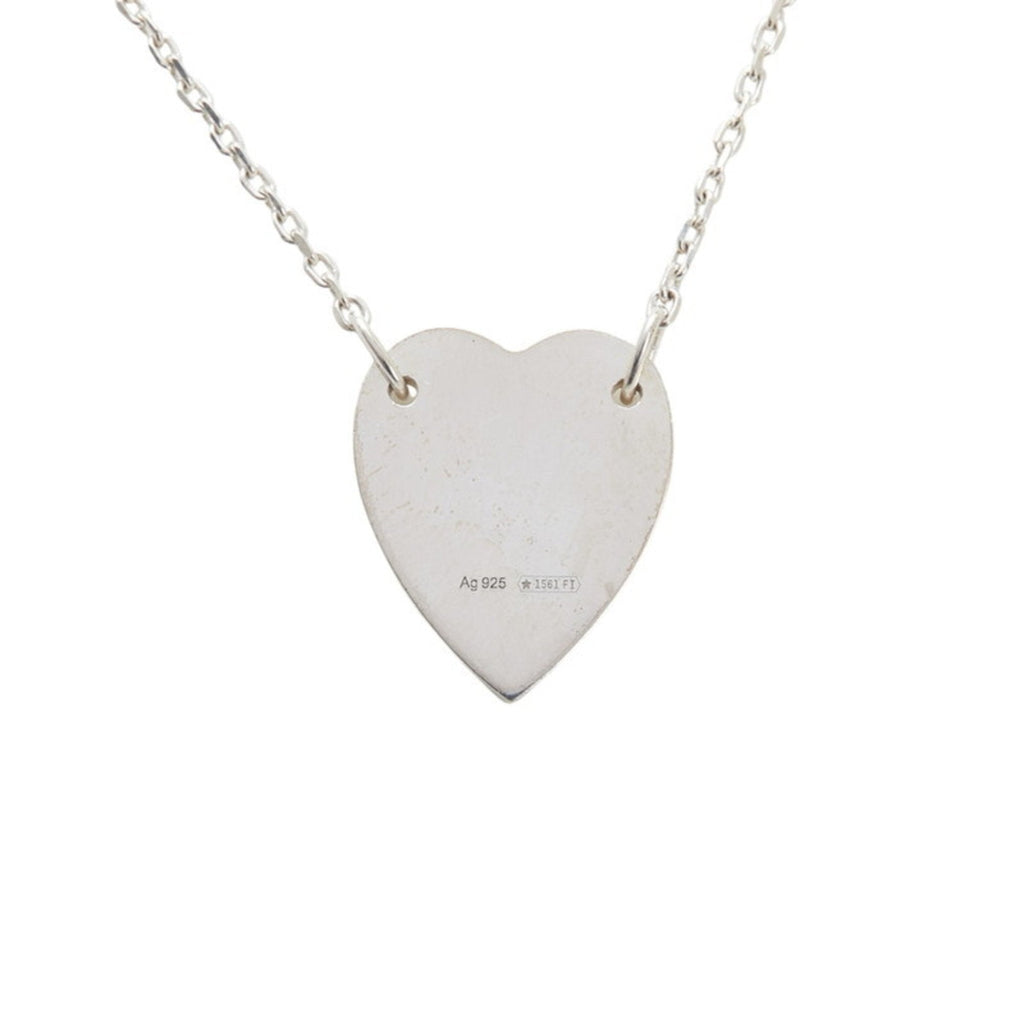 Heart Pendant Necklace Sterling Silver