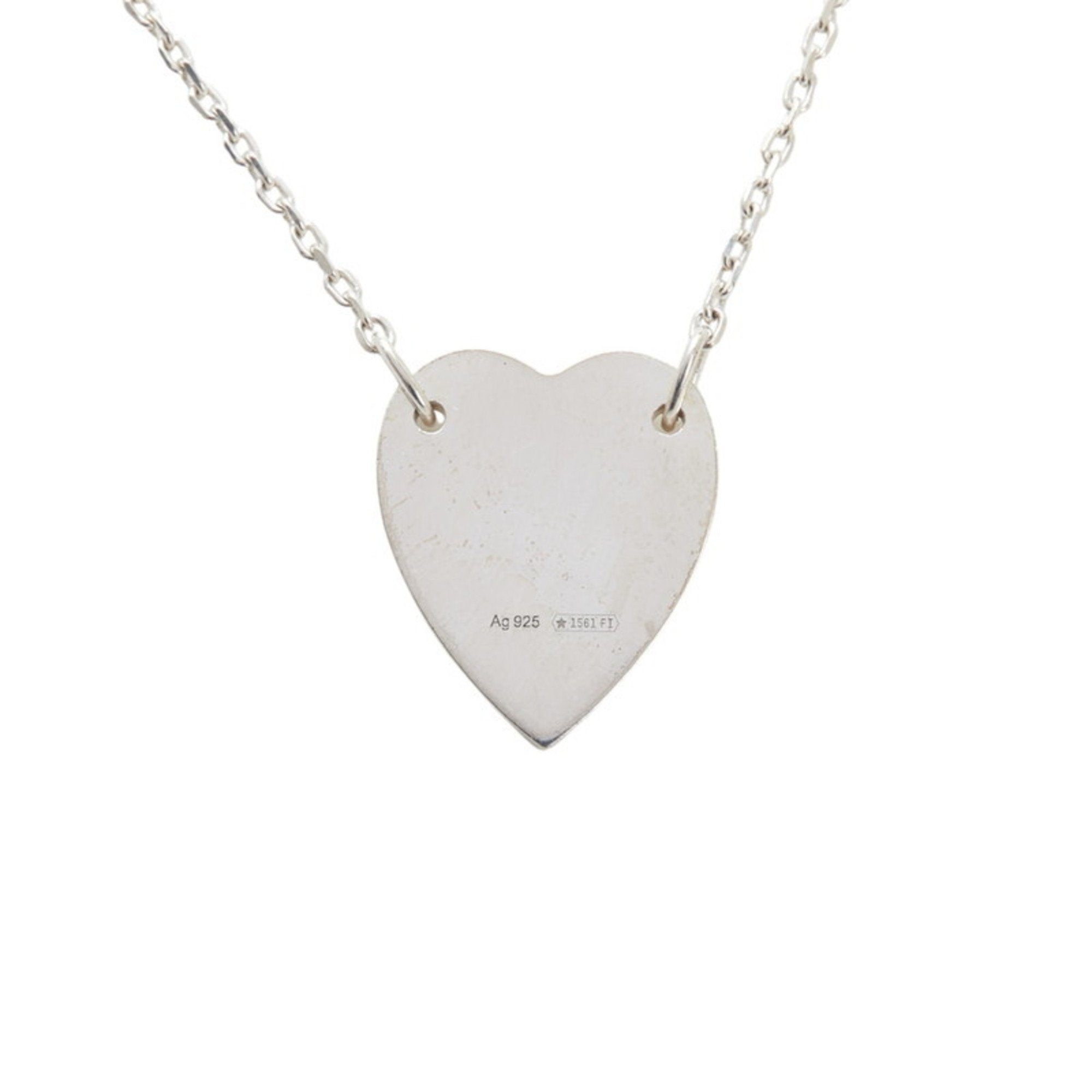 Heart Pendant Necklace Sterling Silver